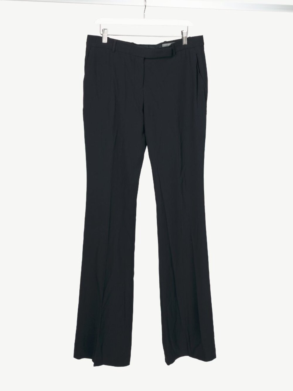 Alexander McQueen Black Crepe Flared Trousers